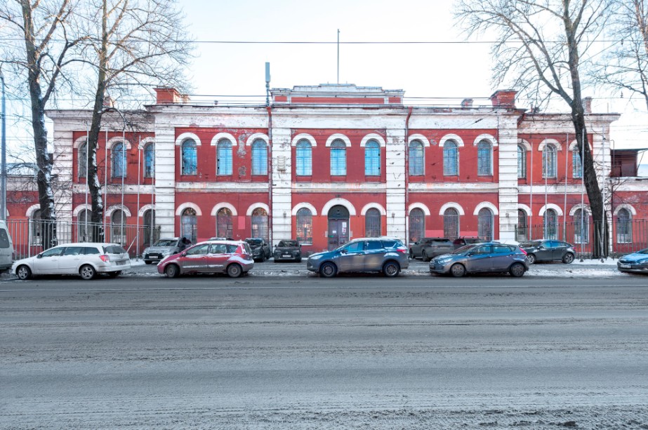 фасад дома, здание по адресу г Санкт-Петербург, ул Комсомола, д 2